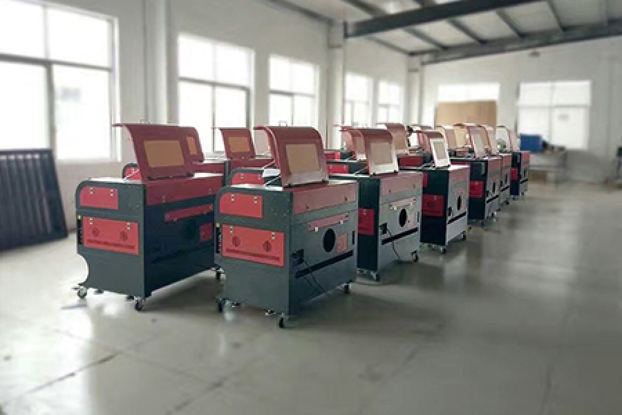 Laser cutting machines packed and tested for African dealer