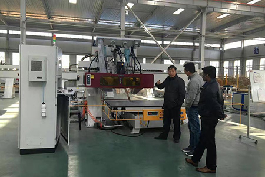 Welcome Malaysia customer visiting our factory for the CNC