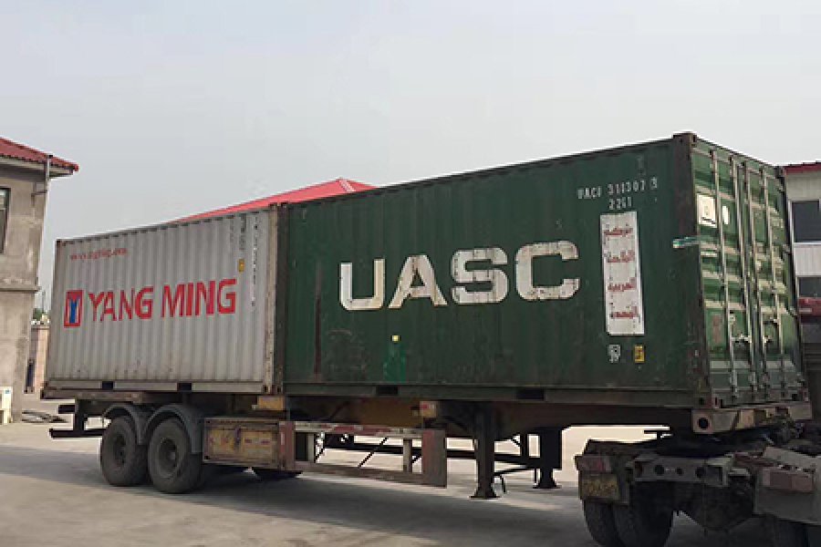 Two containors delivered to agents in middle east countries