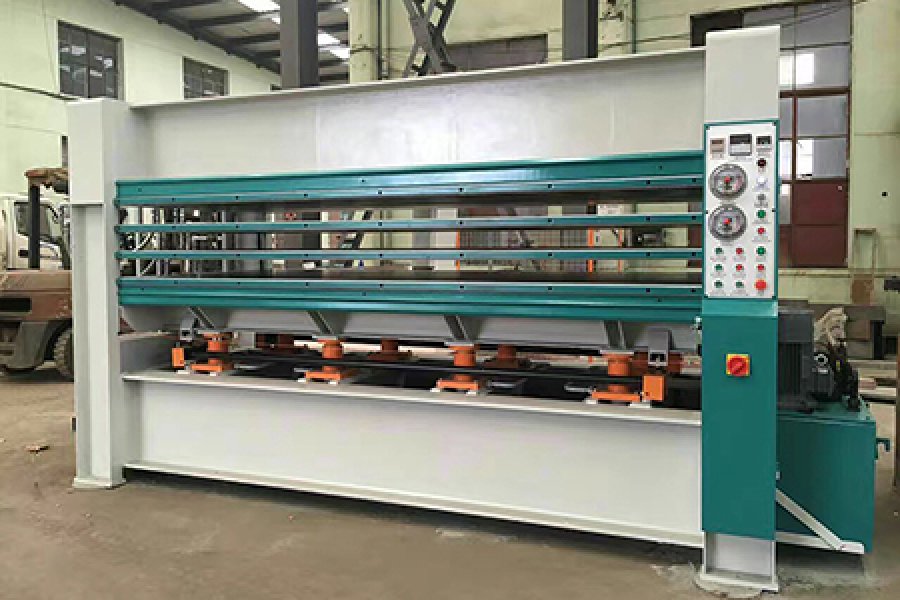 UAE agent machines delivered today , veneer cutting , hot pr