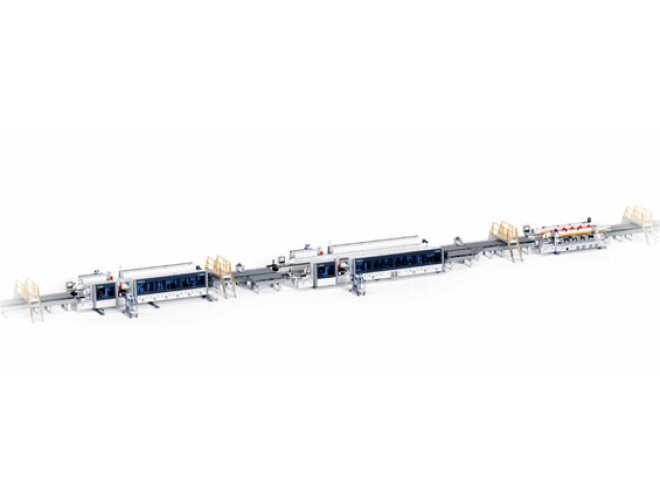 HIGH-SPEED DOUBLE SIDED EDGE BANDING MACHINE LINE