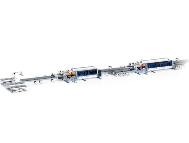 DOUBLE SIDED EDGE BANDING MACHINE LINE