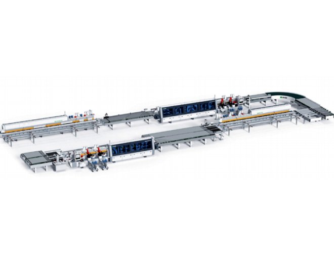 SINGLE SIDED EDGE BANDING MACHINE LINE (SHORT SIDE FIRST THEN LONG SIDE)