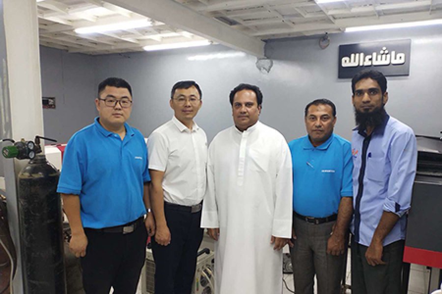 Our team supplying excellent after sales services to our clients in Muscat