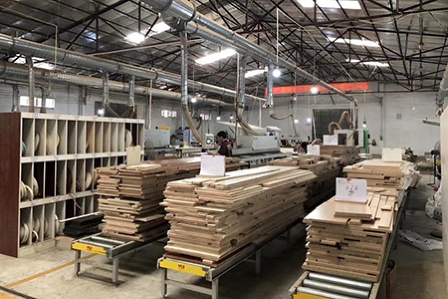 New production line for MDF cabinet and kitchen products