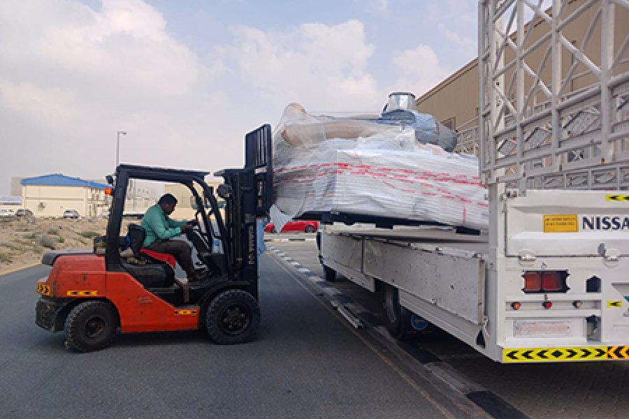 Delivery For Fiber Laser Cutting Machine 3kw In Dubai Production City.
