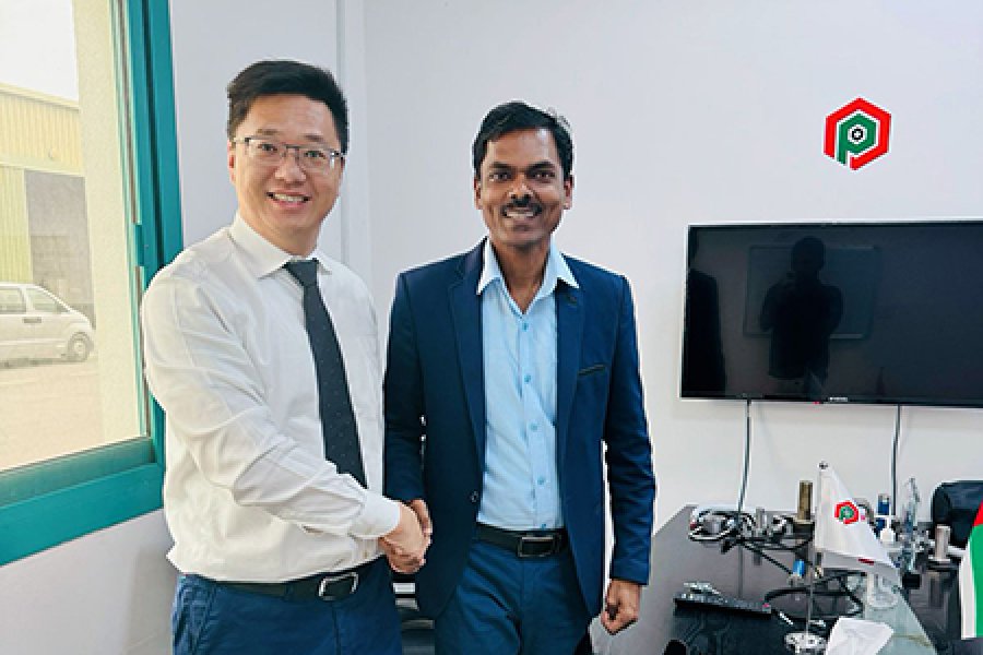 UAE office established business relationship with our client for CNC machines and Vibration Knife cutting machine