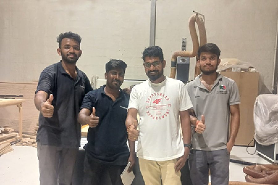 Leadetek technicians supply the after sales services for CNC machine  to our customers in Al quoz, Dubai