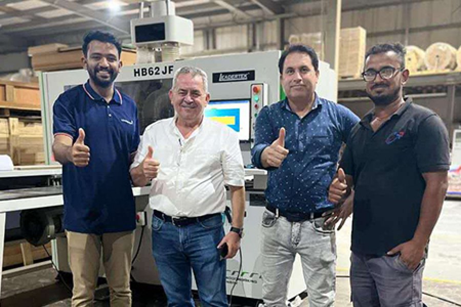 Congratulations to our client in Dubai to start use the CNC drilling machine